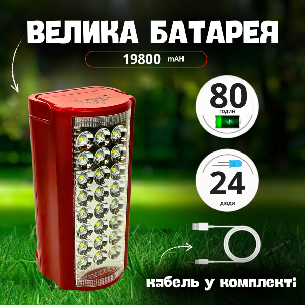 Ліхтар акумуляторний Powerbank